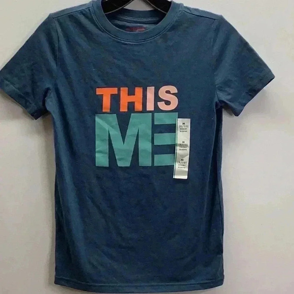 Cat & Jack Other - Cat & Jack Teal “Thisme” Graphic Tee Kids Size 8/10 New With Tags